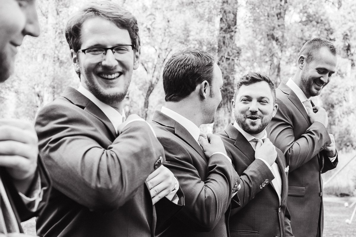 Noel and Dirk's Jackson Hole wedding with ceremony at the Wedding Tree in Bridger Teton National Forest and reception at the Bentwood Inn in Wilson, Wyoming. Photography by wyoming wedding photographer, Megan Lee Photography.