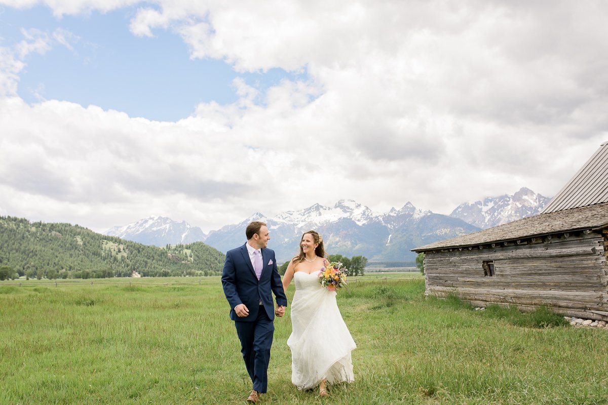 Noel and Dirk's Jackson Hole wedding with ceremony at the Wedding Tree in Bridger Teton National Forest and reception at the Bentwood Inn in Wilson, Wyoming. Photography by wyoming wedding photographer, Megan Lee Photography.