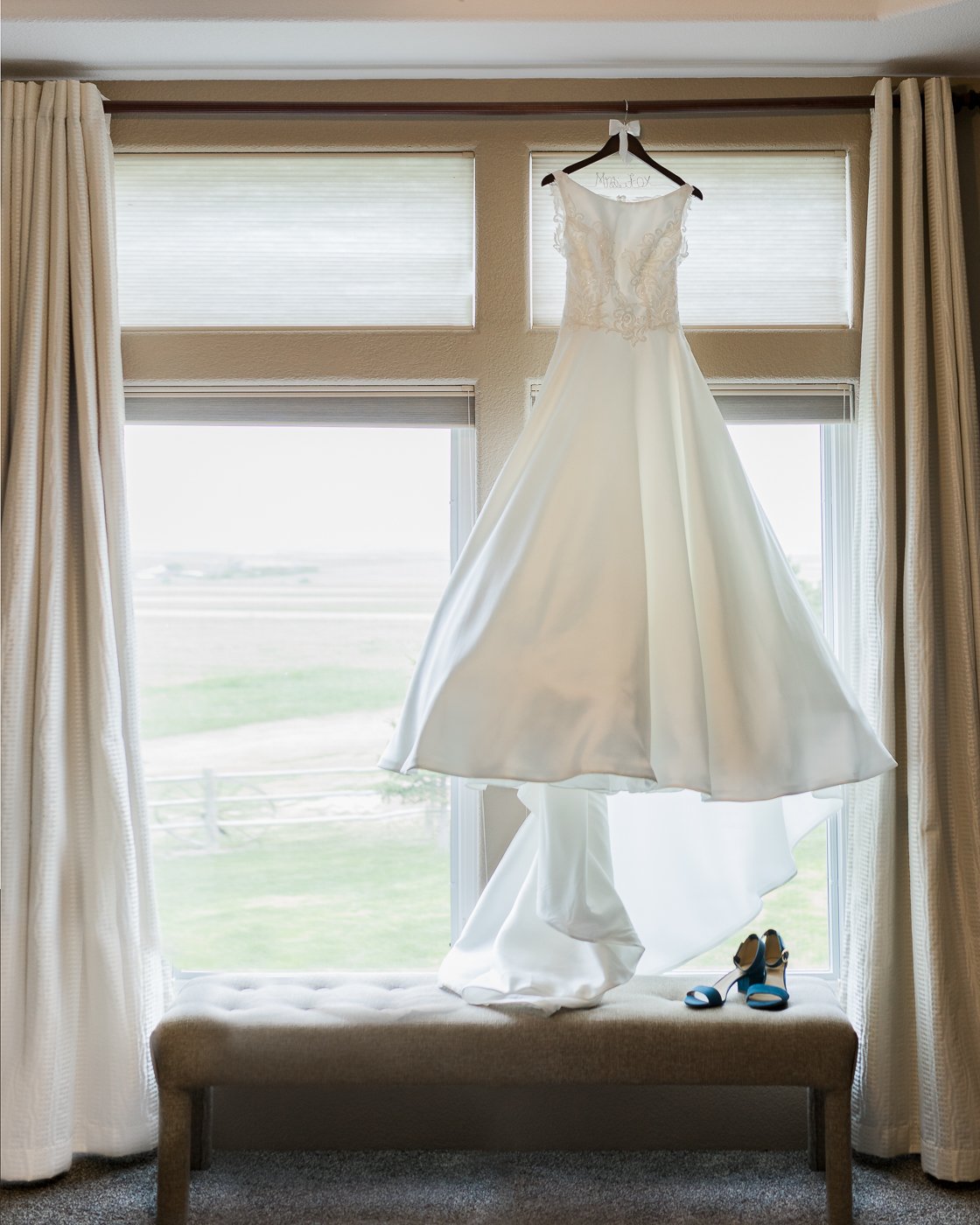 Ainslee & Weston Fox Wedding Day near at family ranch near Cheyenne, Wyoming